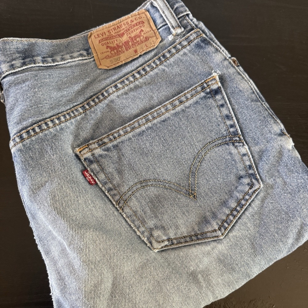 Vintage Levis 550 Jeans 36x32 Fits 35x31 Red Tab‎ 100% Cotton Y2K Baggy Relaxed